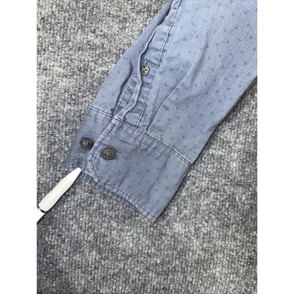 Wrangler Vintage‎ Dress Shirt Mens Size XL Blue Button Down Long Sleeve Pocket - Picture 5 of 8